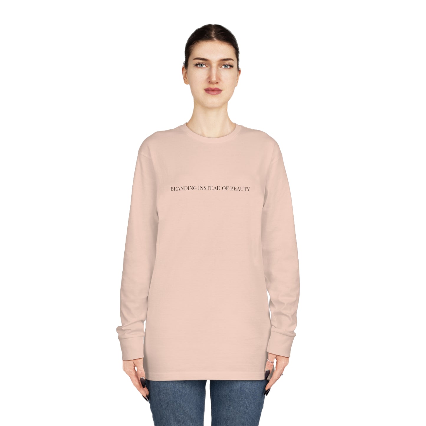 Branded Front Premium Long Sleeve Tee