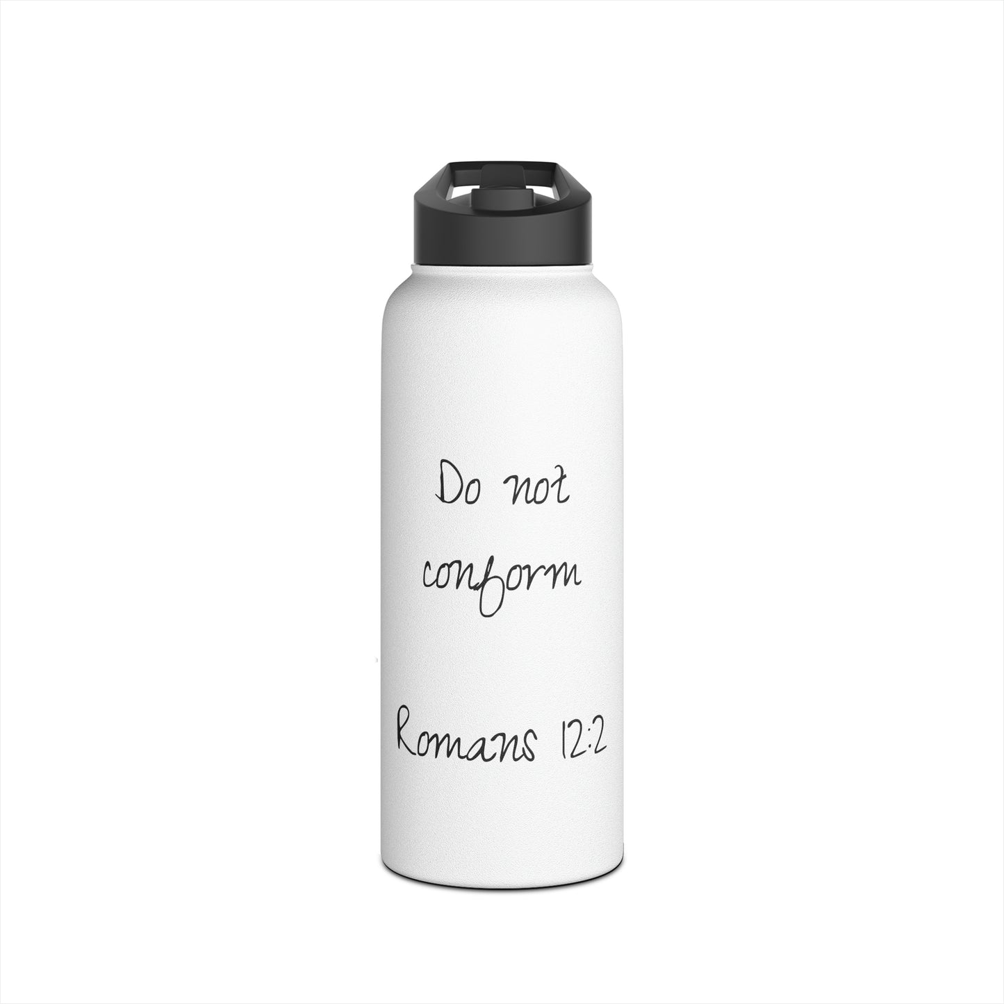 Stainless Steel Water Bottle (Romans 12:2)