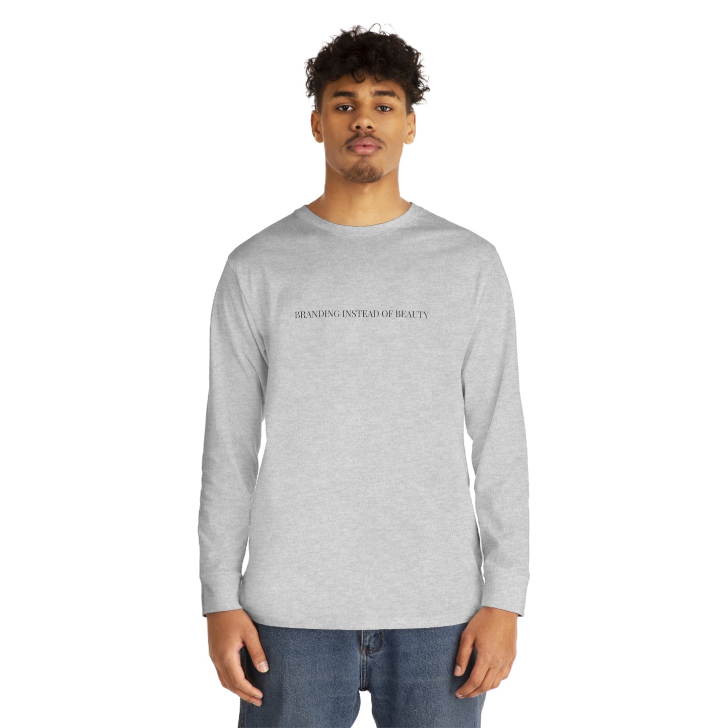 Branded Front Premium Long Sleeve Tee