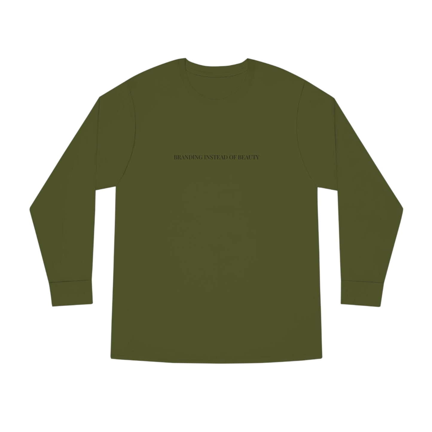 Branded Front Premium Long Sleeve Tee