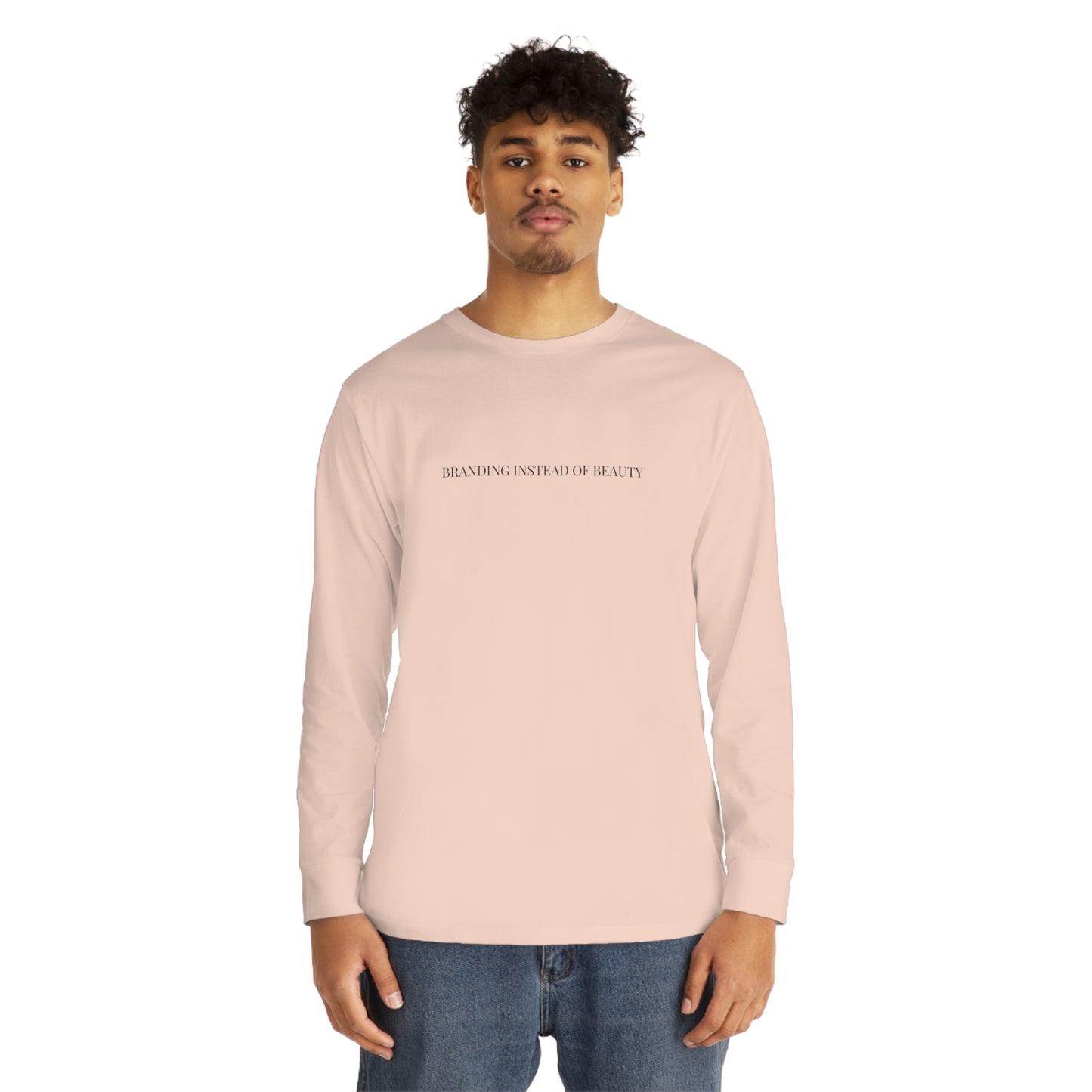 Branded Front Premium Long Sleeve Tee