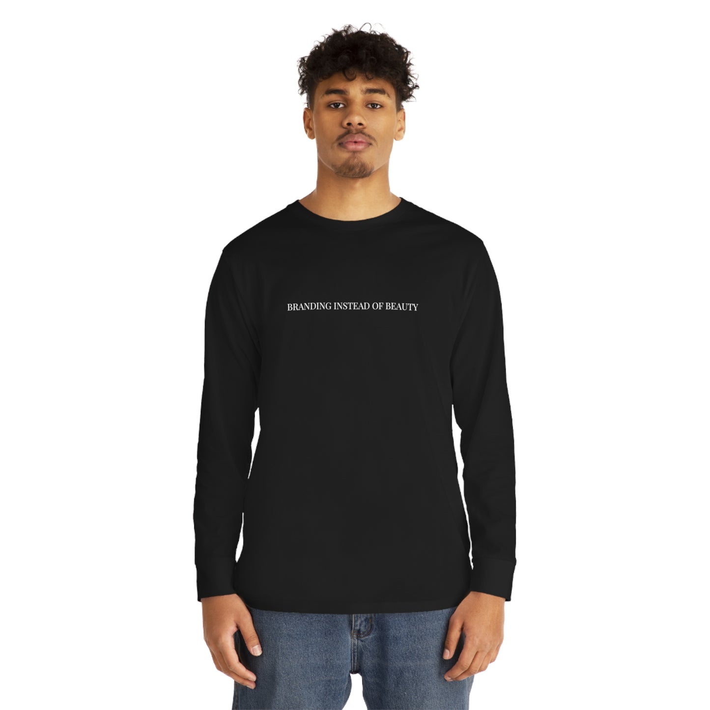 Branded Front Premium Long Sleeve Tee