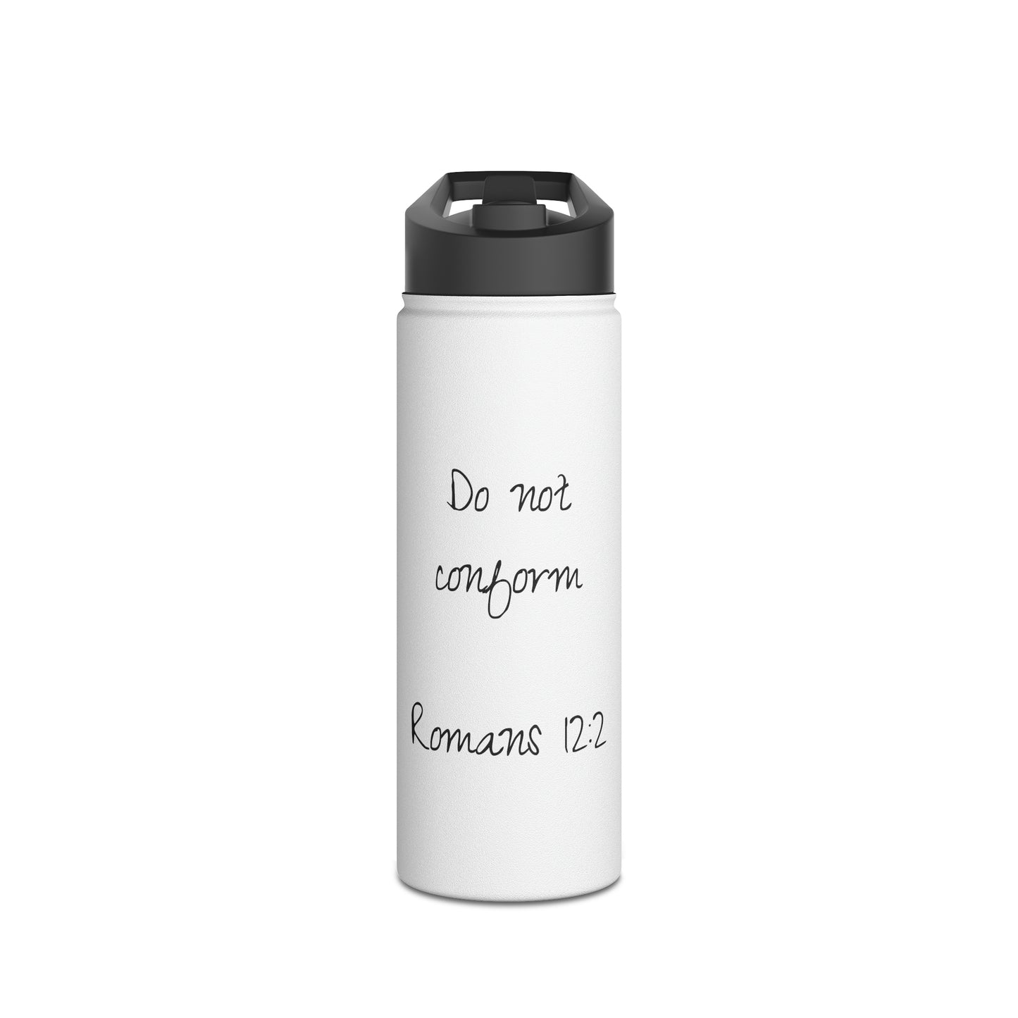 Stainless Steel Water Bottle (Romans 12:2)