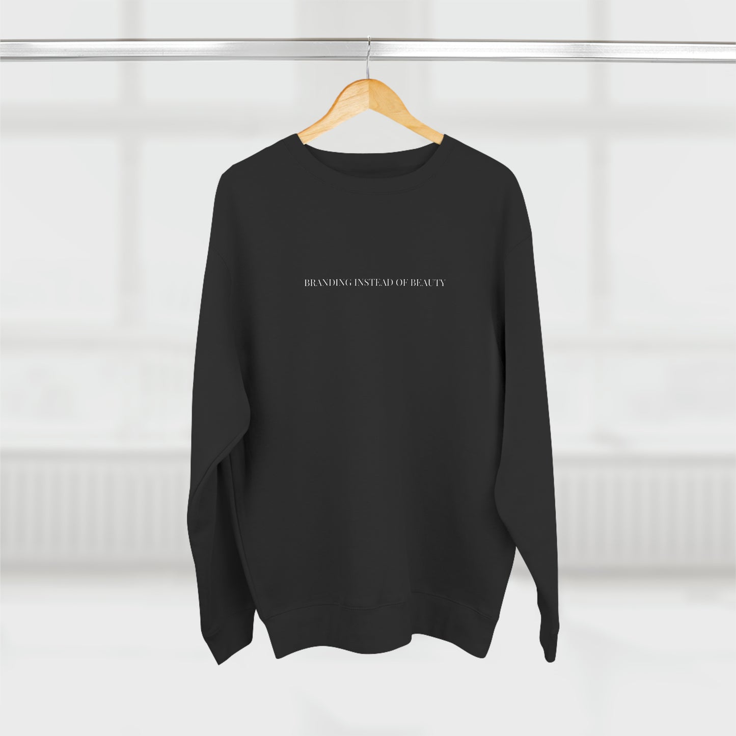 Branded Front Premium Crewneck Sweatshirt