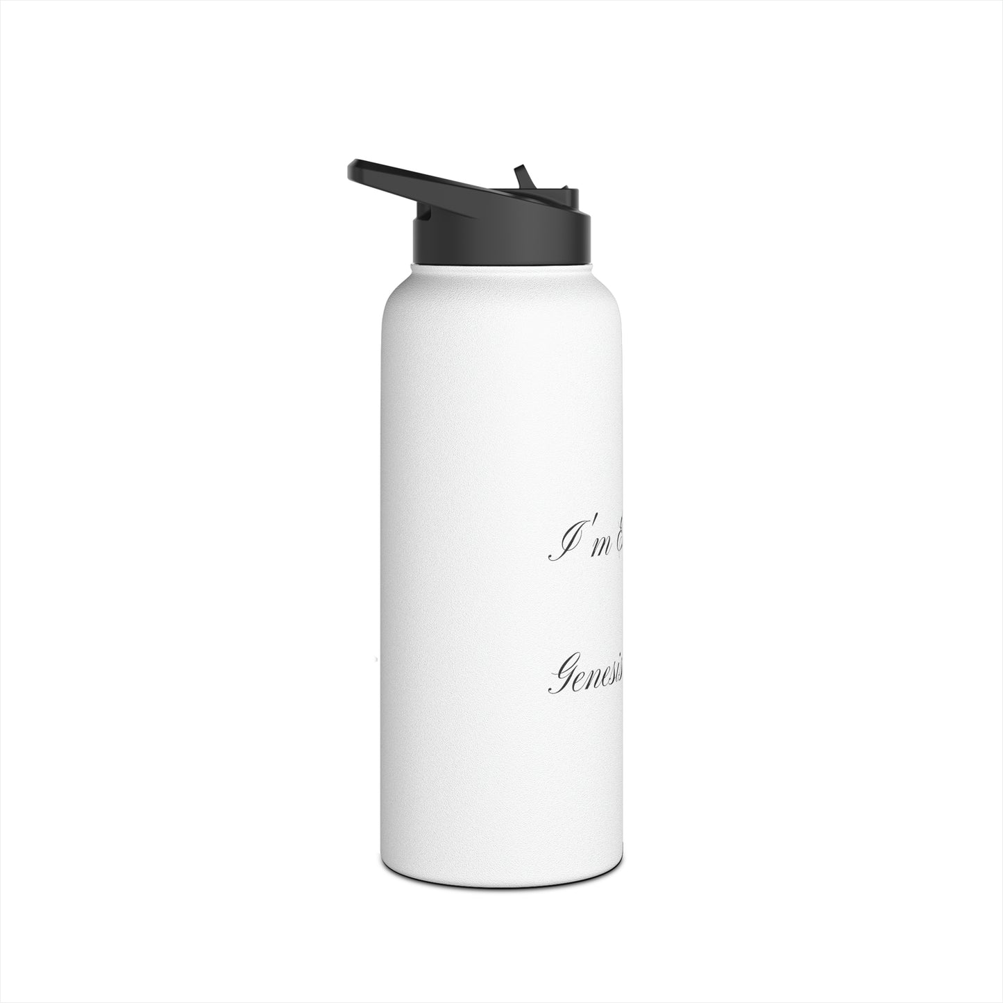 Stainless Steel Water Bottle (Genesis 25:30)