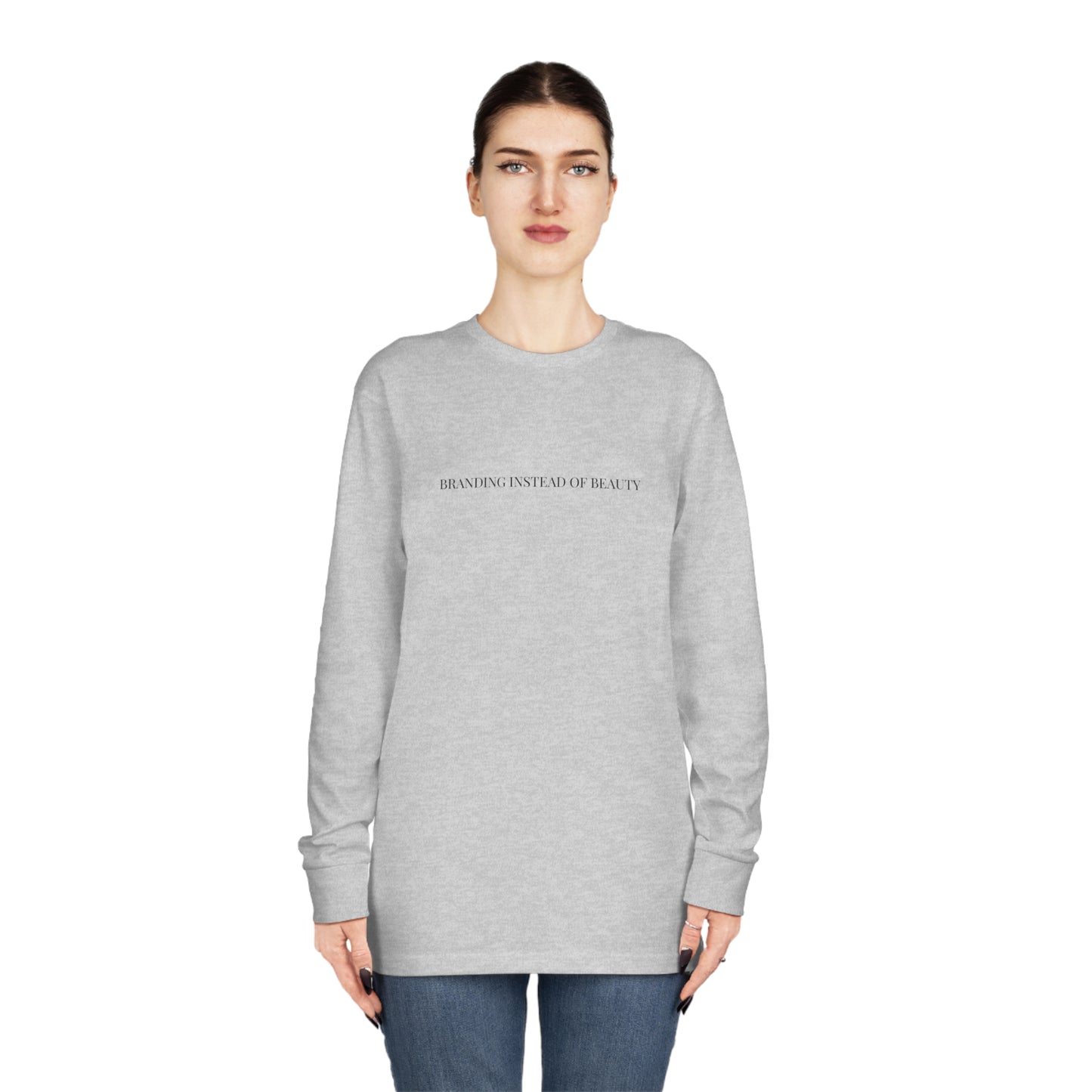 Branded Front Premium Long Sleeve Tee