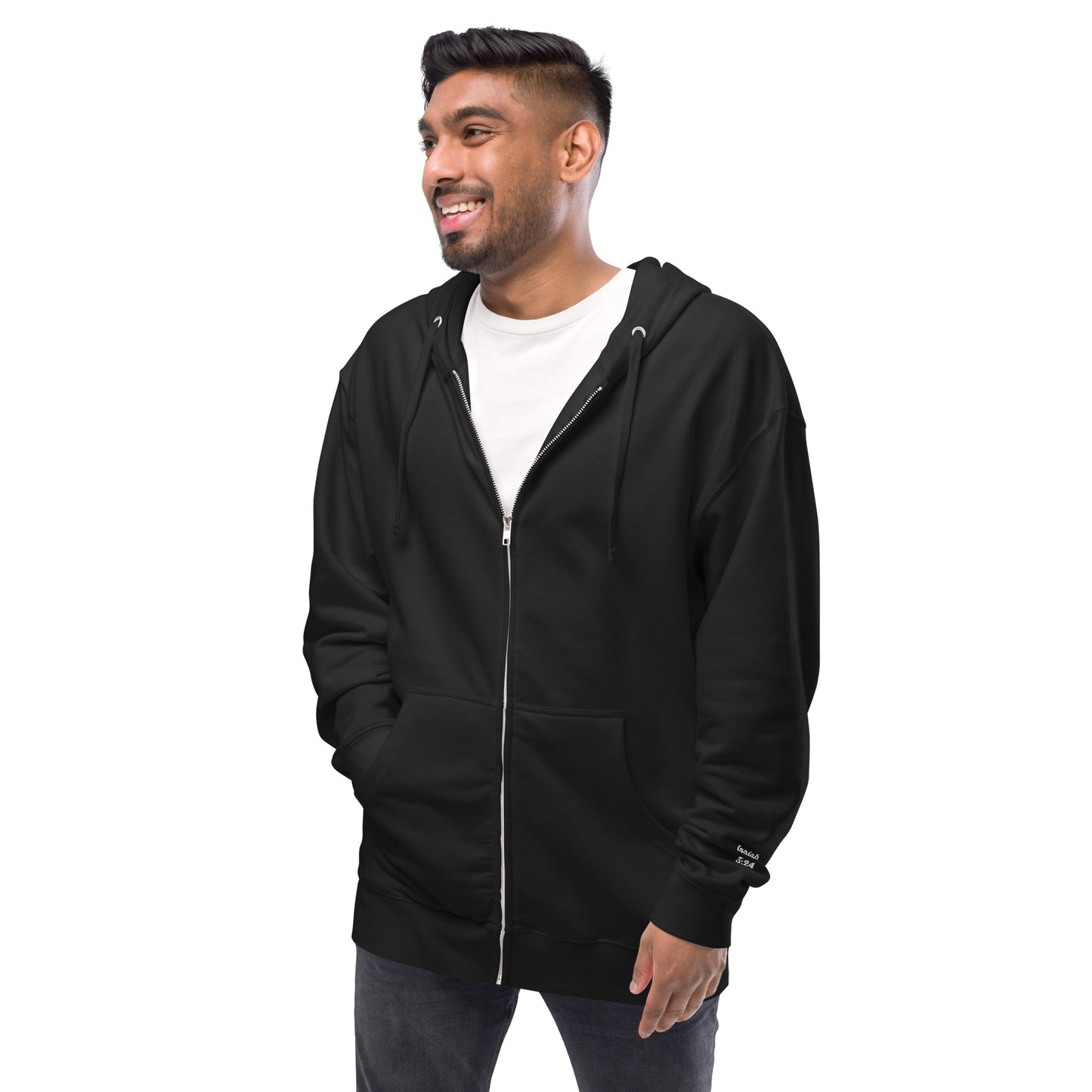 Premium Embroidered Fleece Zip-Up Hoodie