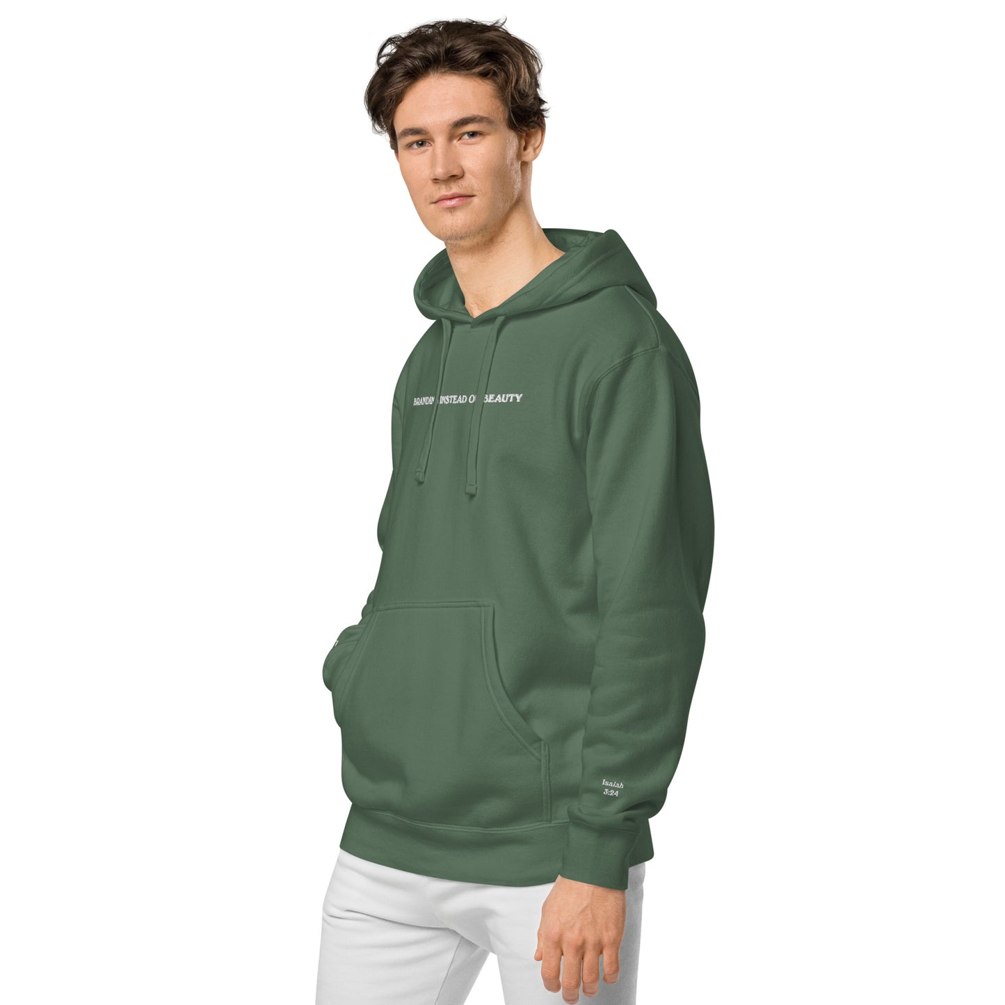 Premium Embroidered Pigment-Dyed Hoodie