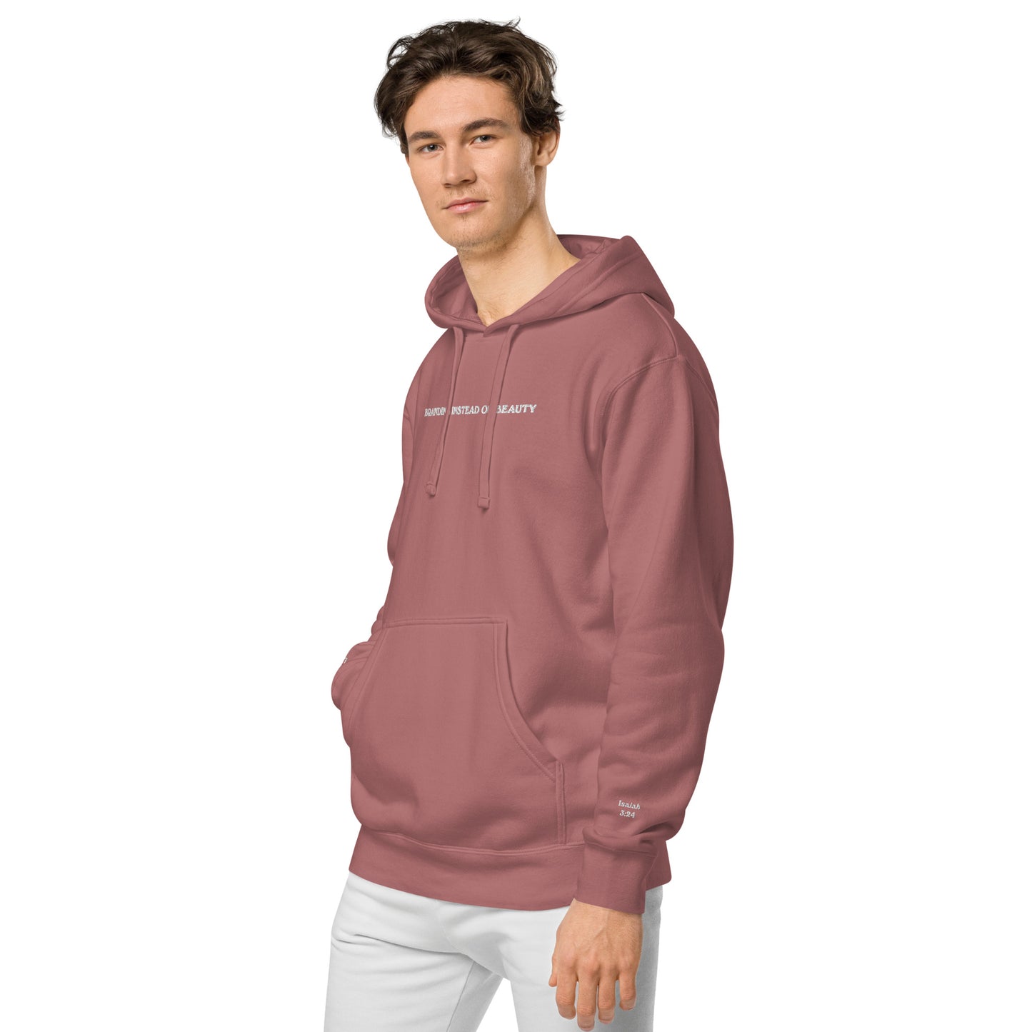 Premium Embroidered Pigment-Dyed Hoodie