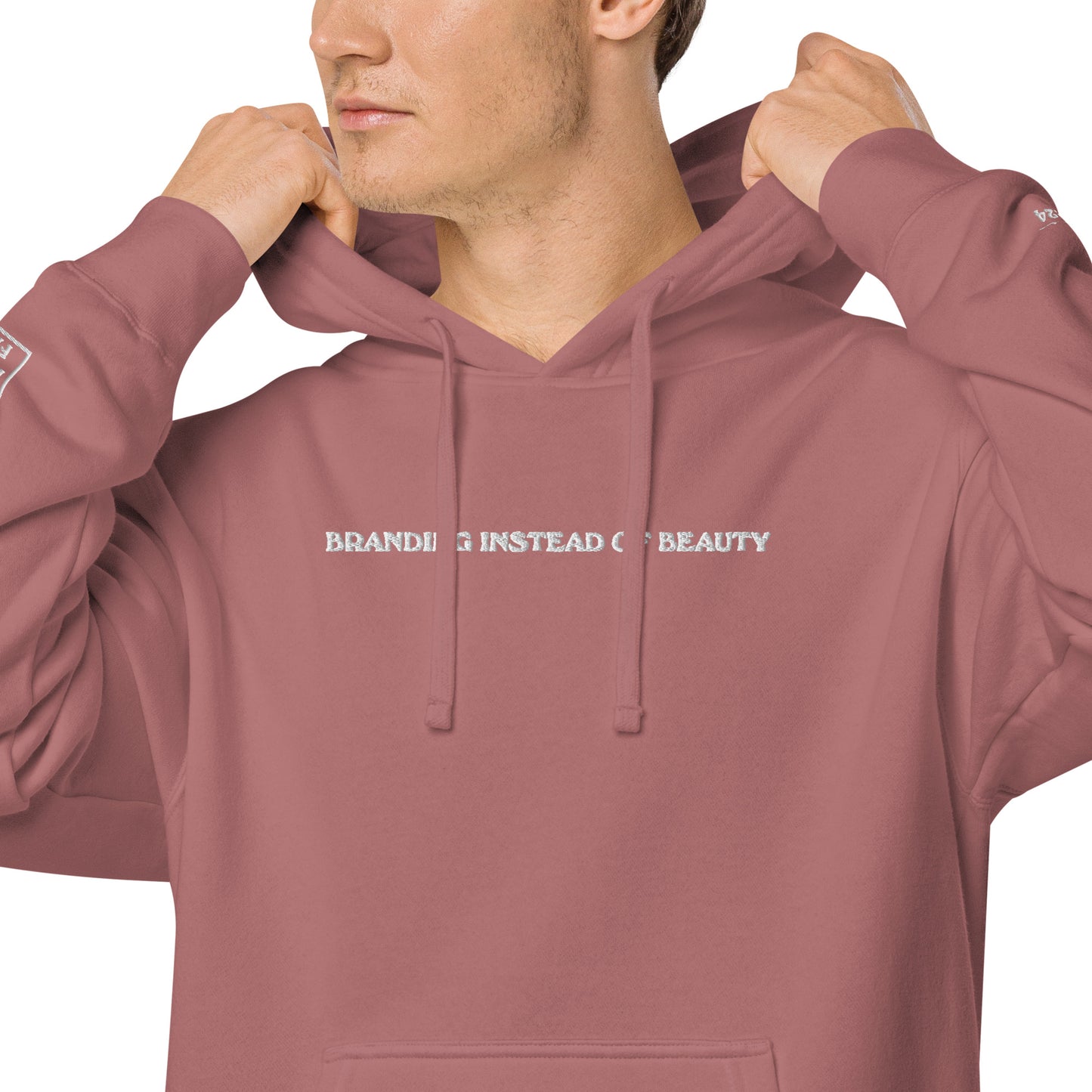 Premium Embroidered Pigment-Dyed Hoodie