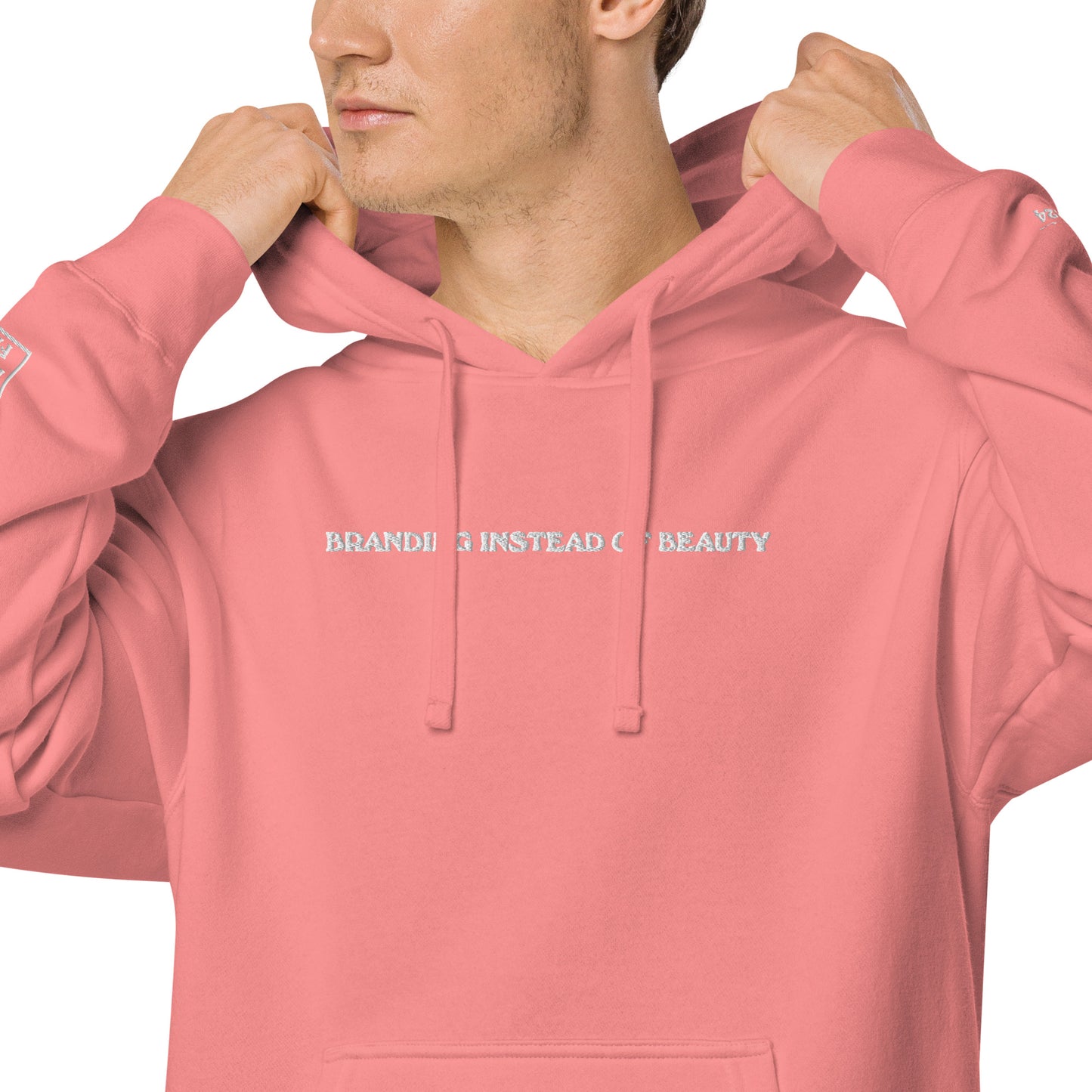 Premium Embroidered Pigment-Dyed Hoodie